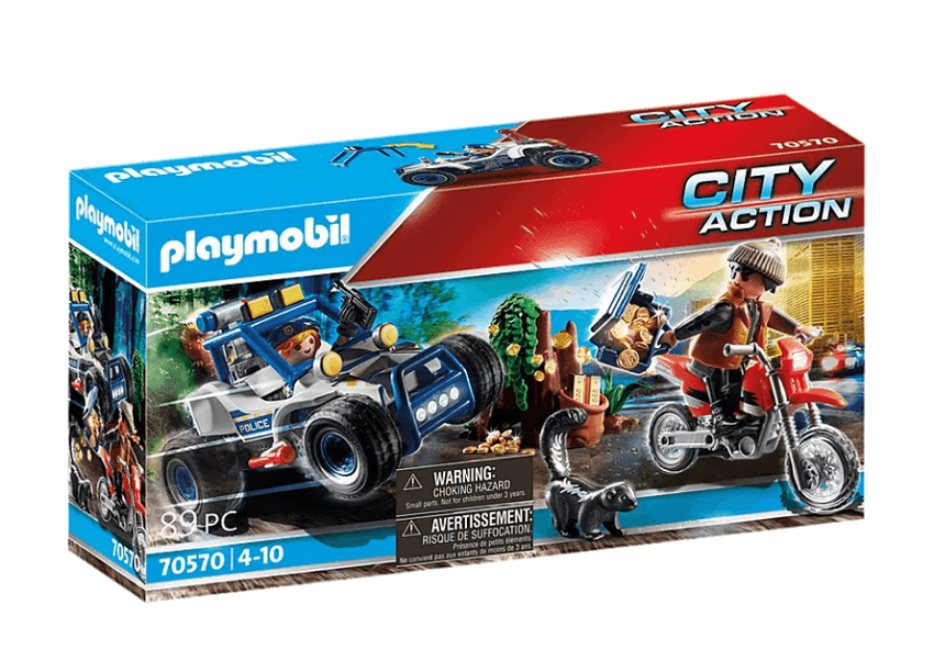 Playmobil: policyjny samochód terenowy Pościg za złodziejem skarbu City Action - Noski Noski