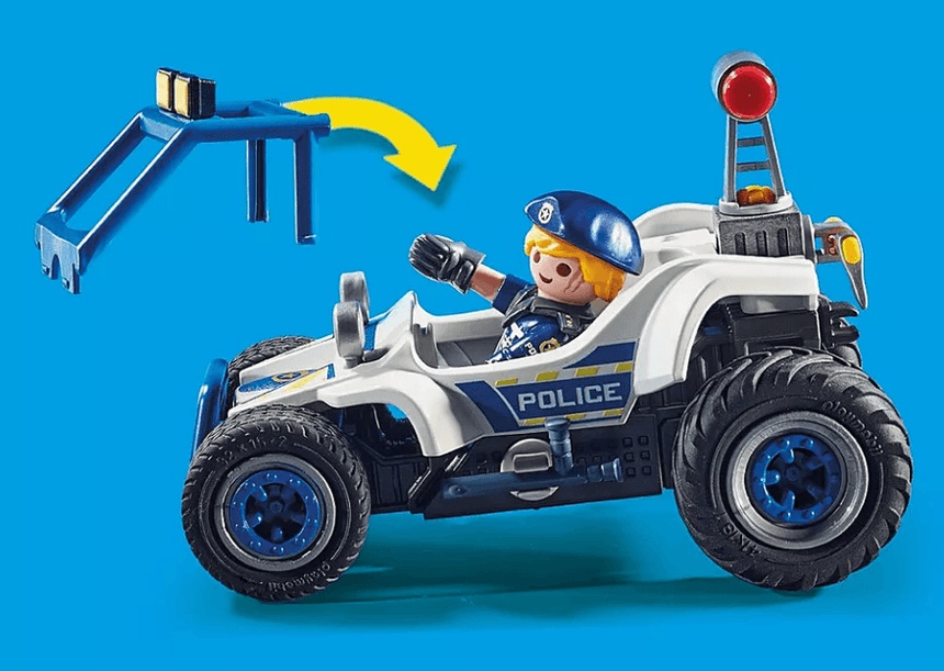 Playmobil: policyjny samochód terenowy Pościg za złodziejem skarbu City Action - Noski Noski