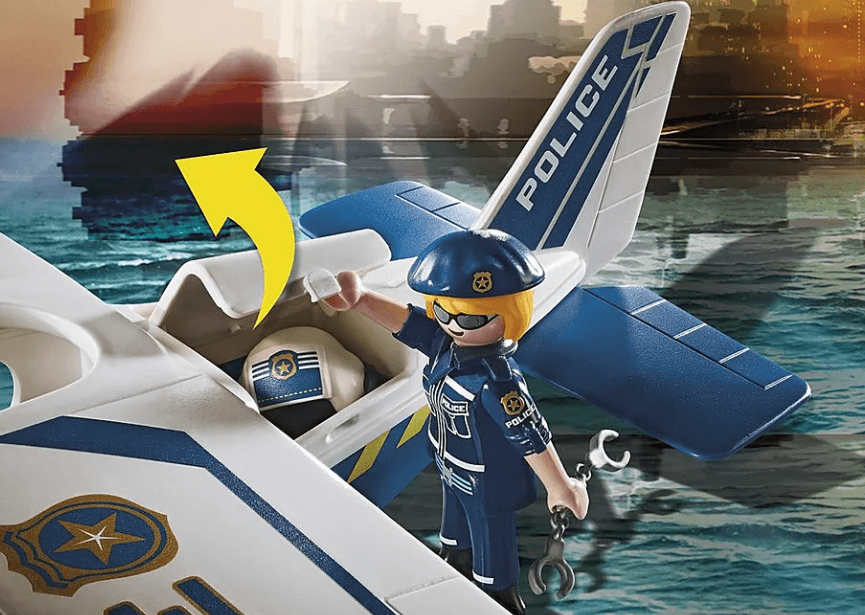Playmobil: policyjny samolot wodny Pościg za przemytnikiem City Action - Noski Noski