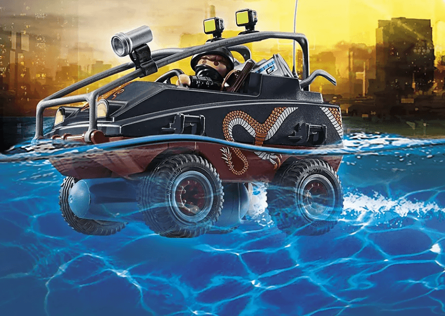 Playmobil: policyjny spadochron Pościg za amfibią City Action - Noski Noski