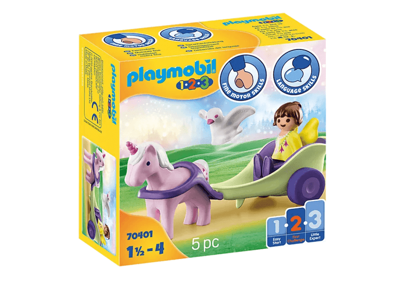 Playmobil: powóz jednorożca z wróżką 1.2.3 - Noski Noski