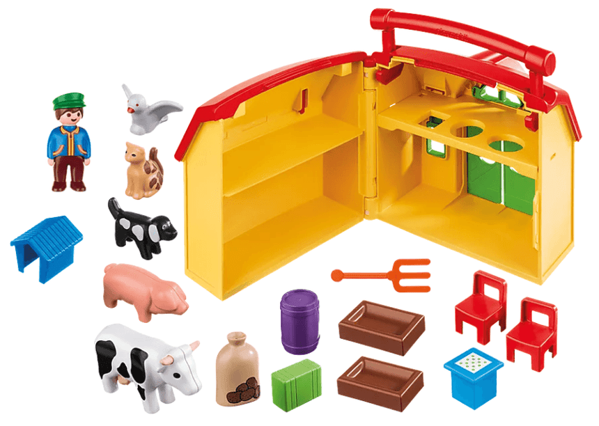 Playmobil: przenośne gospodarstwo farma 1.2.3 - Noski Noski
