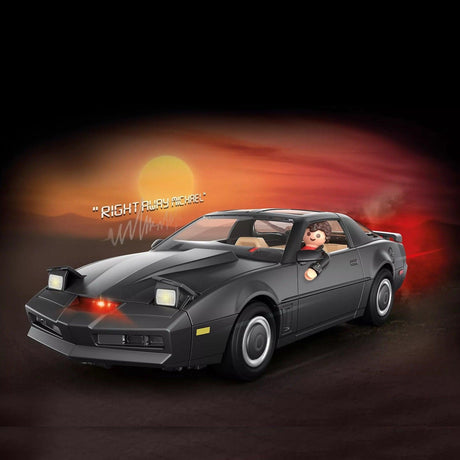 Playmobil Knight Rider K.I.T.T. z światłem i dźwiękiem, innowacyjny samochód policyjny z realistycznymi efektami dla dzieci.