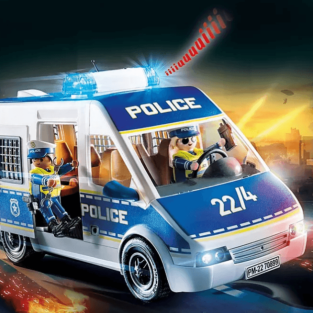 Playmobil: transporter policyjny ze światłem i dźwiękiem City Action - Noski Noski