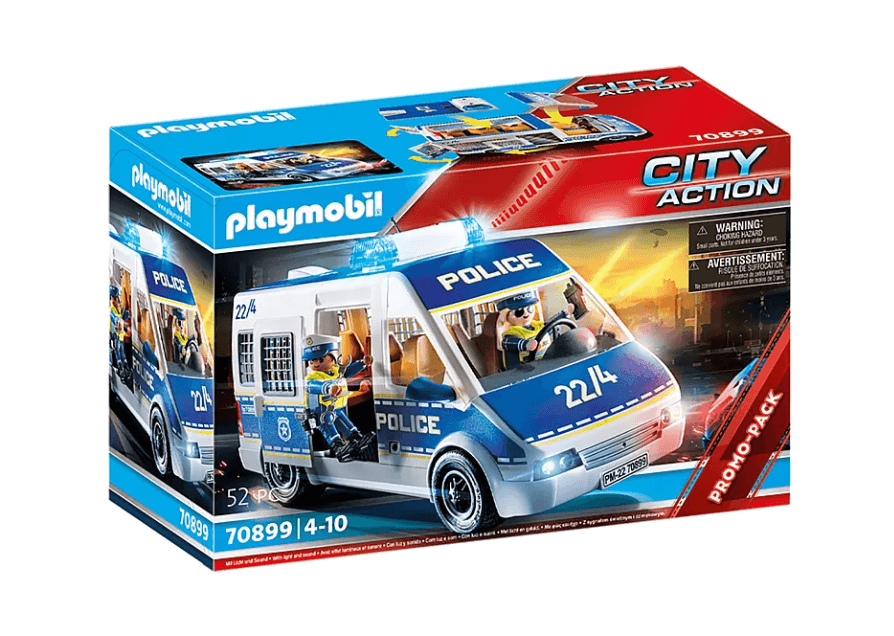 Playmobil: transporter policyjny ze światłem i dźwiękiem City Action - Noski Noski