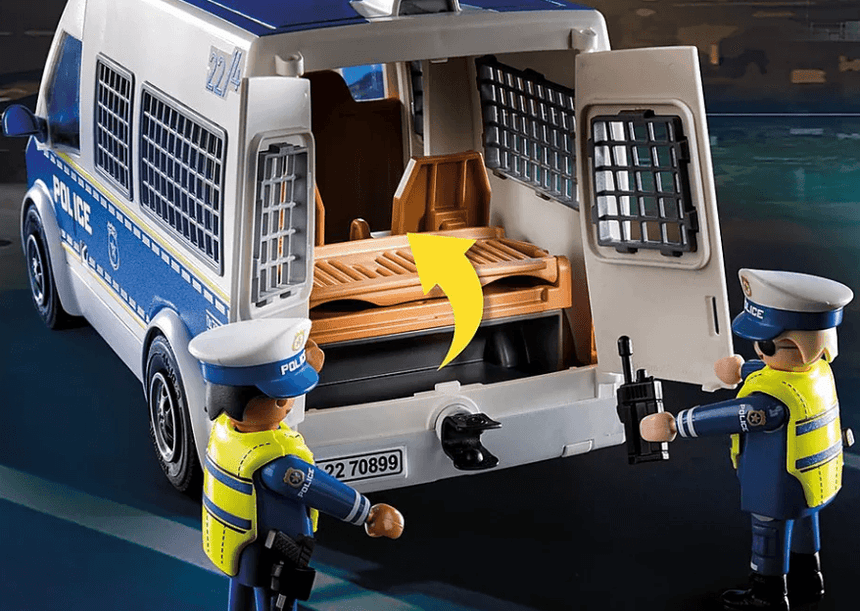 Playmobil: transporter policyjny ze światłem i dźwiękiem City Action - Noski Noski