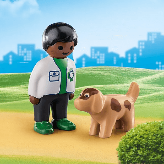 Playmobil: weterynarz z pieskiem 1.2.3 - Noski Noski