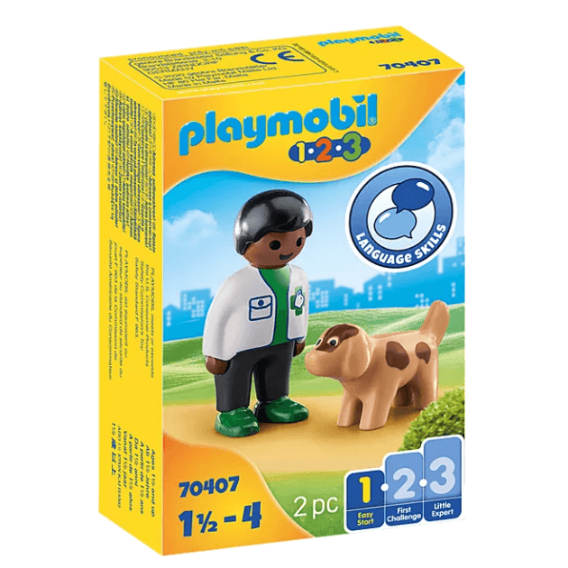 Playmobil: weterynarz z pieskiem 1.2.3 - Noski Noski