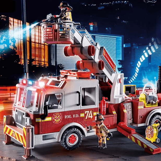 Playmobil: wóz strażacki US Tower Ladder City Action - Noski Noski