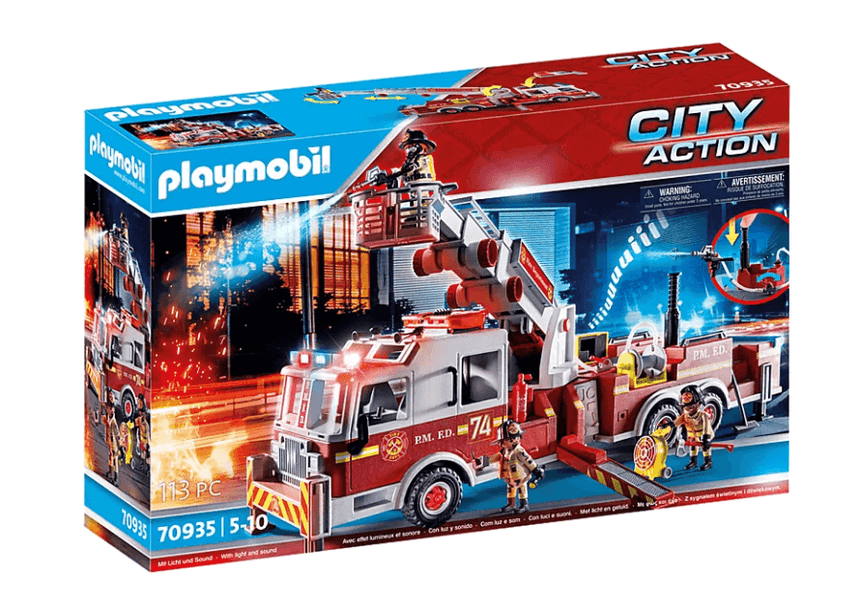 Playmobil: wóz strażacki US Tower Ladder City Action - Noski Noski