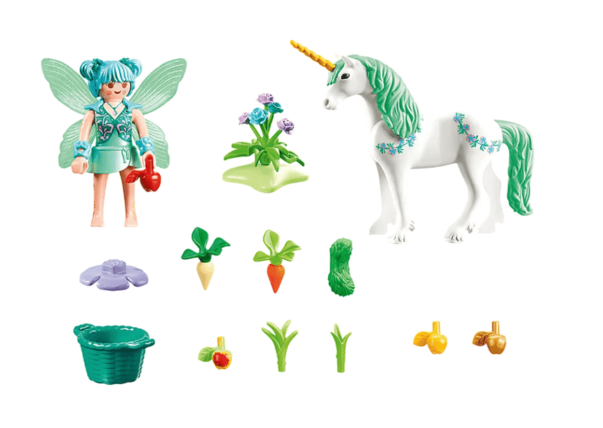Playmobil: wróżka karmiąca jednorożca Fairies - Noski Noski