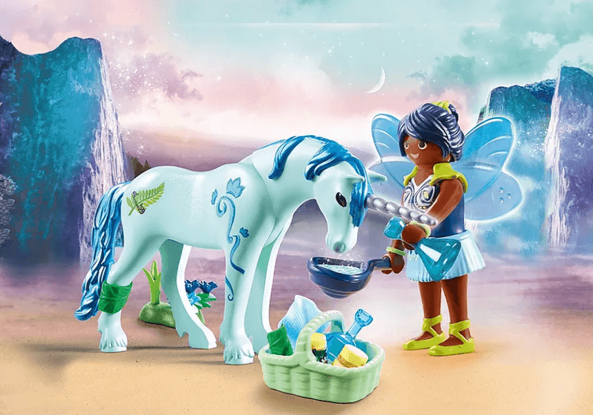 Playmobil: wróżka uzdrawiająca jednorożca Fairies - Noski Noski