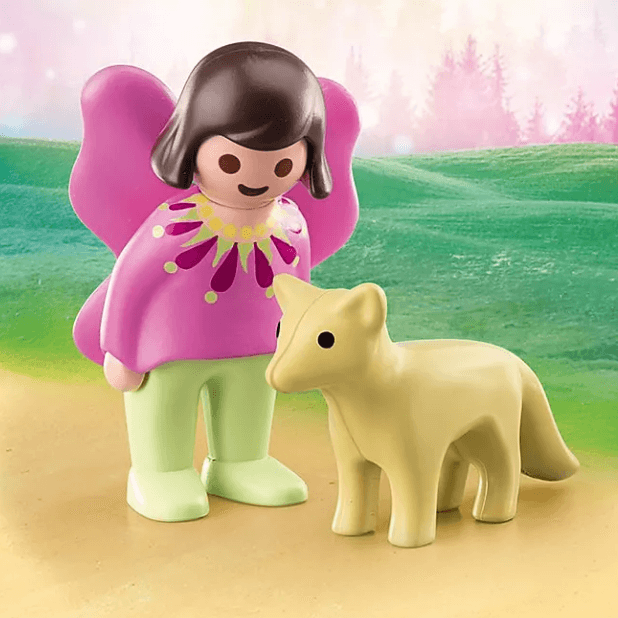 Playmobil Lis Wróżka Figurka 123, idealna do rozwijania zdolności manualnych i wyobraźni dzieci.
