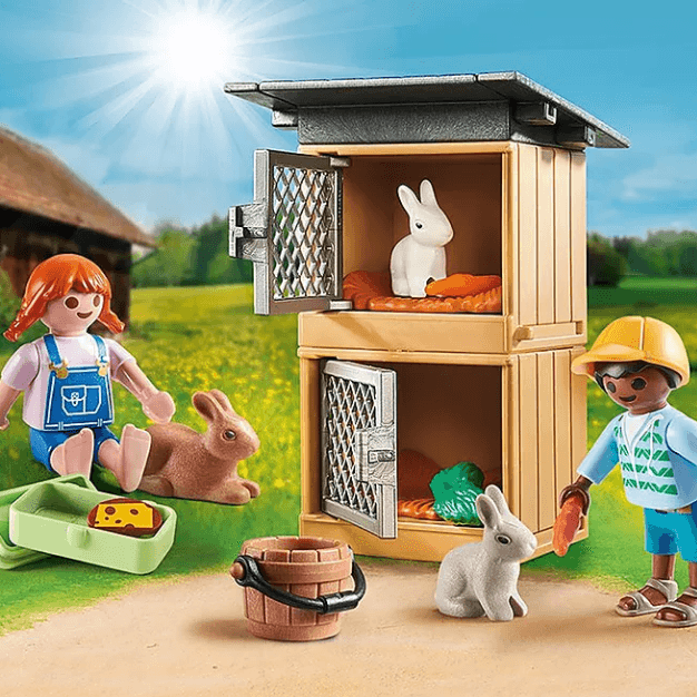 Playmobil: zestaw upominkowy karmienie królików Country - Noski Noski