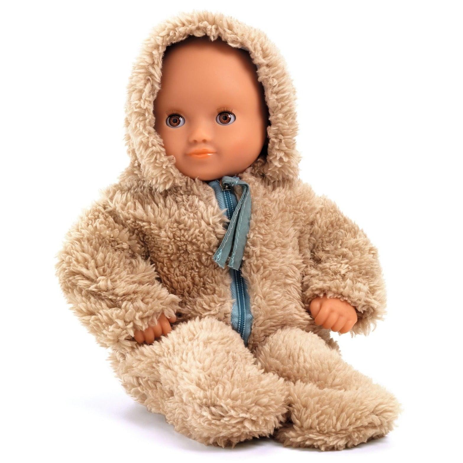 Pomea: kombinezon zimowy dla lalki Miś - Noski Noski