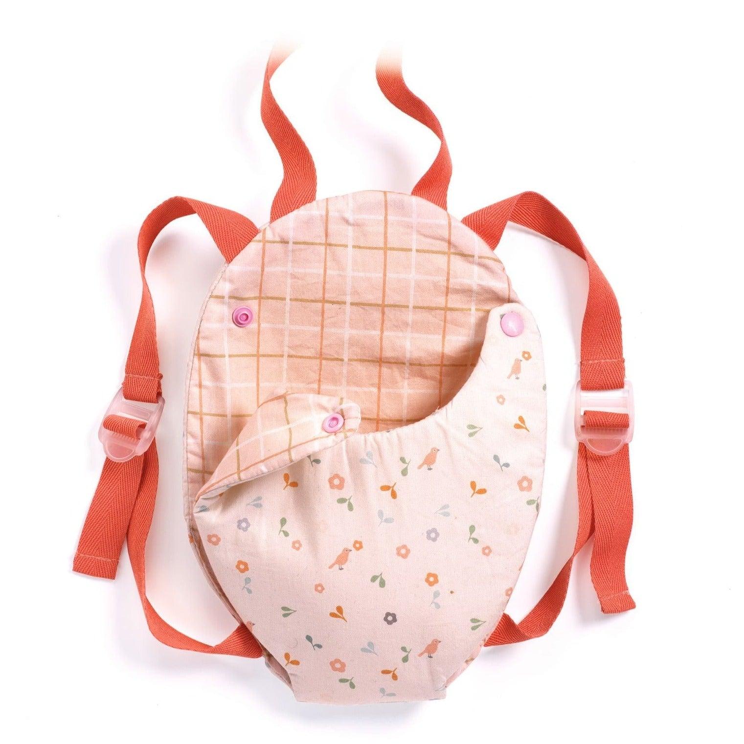 Pomea: materiałowe nosidełko dla lalki Pink - Noski Noski