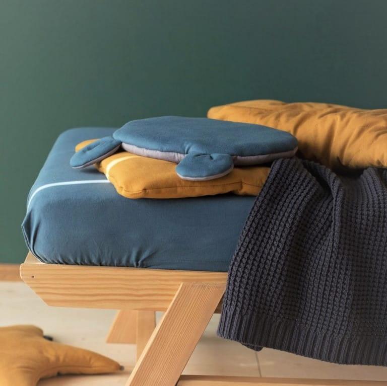 Poofi: gładkie prześcieradło z gumką do łóżeczka Organic & Color 60x120 cm - Noski Noski