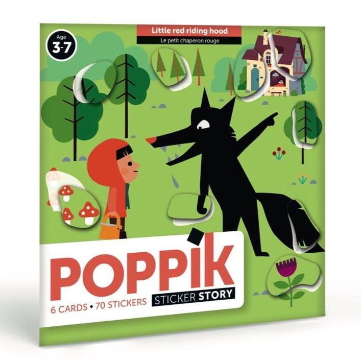 Poppik: naklejki puzzle Czerwony Kapturek - Noski Noski