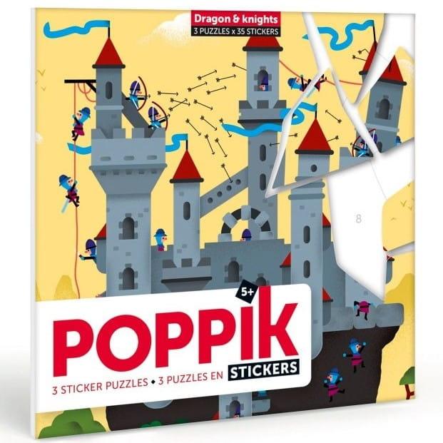Poppik: naklejki puzzle Dragon & Knights - Noski Noski