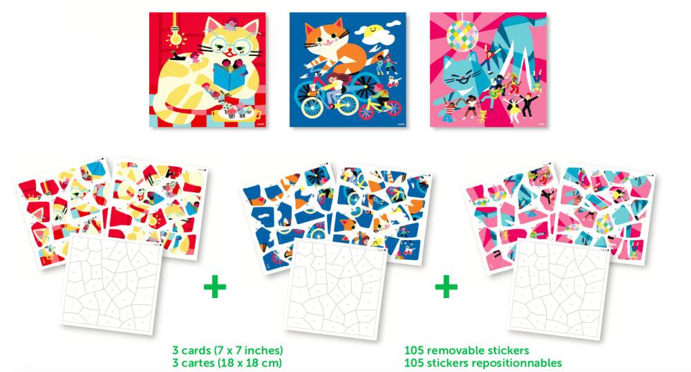 Poppik: naklejki puzzle kotki Cats - Noski Noski