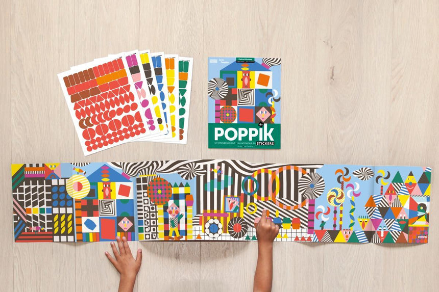 Poppik: panorama wyklejanka pixel art Iluzja Optyczna - Noski Noski