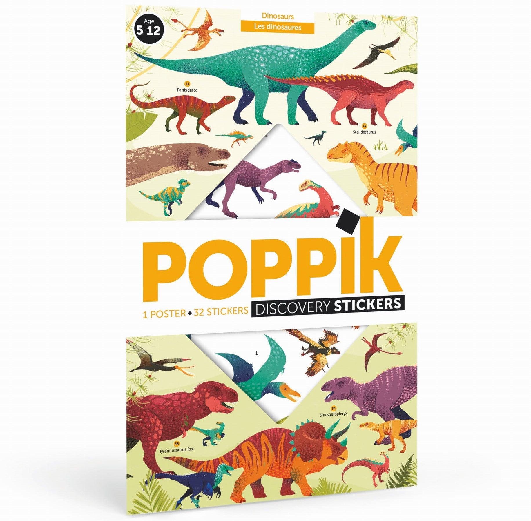 Poppik: plakat wyklejanka Dinozaury - Noski Noski