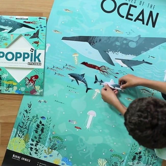 Poppik: plakat wyklejanka Ocean - Noski Noski