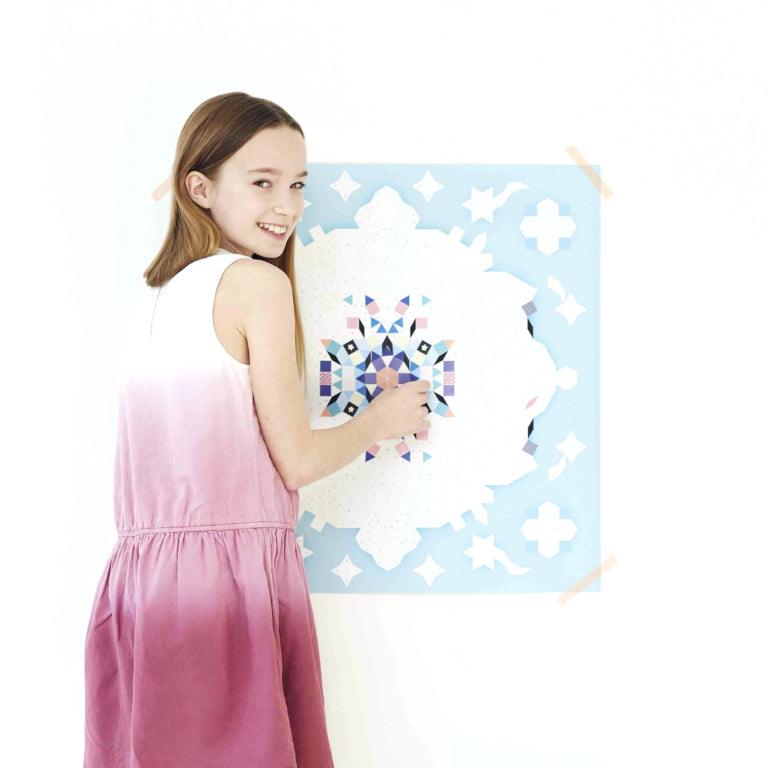 Poppik: plakat wyklejanka pixel art Mandala - Noski Noski