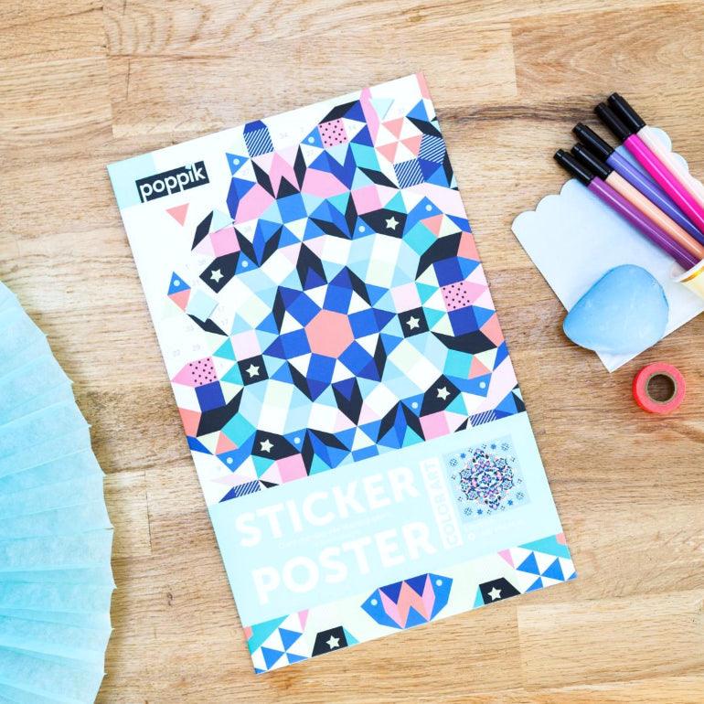 Poppik: plakat wyklejanka pixel art Mandala - Noski Noski