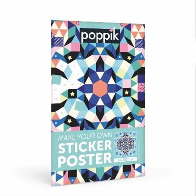 Poppik: plakat wyklejanka pixel art Mandala - Noski Noski