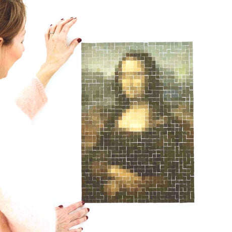 Poppik: plakat wyklejanka pixel art Mona Lisa - Noski Noski