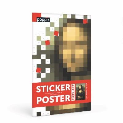 Poppik: plakat wyklejanka pixel art Mona Lisa - Noski Noski