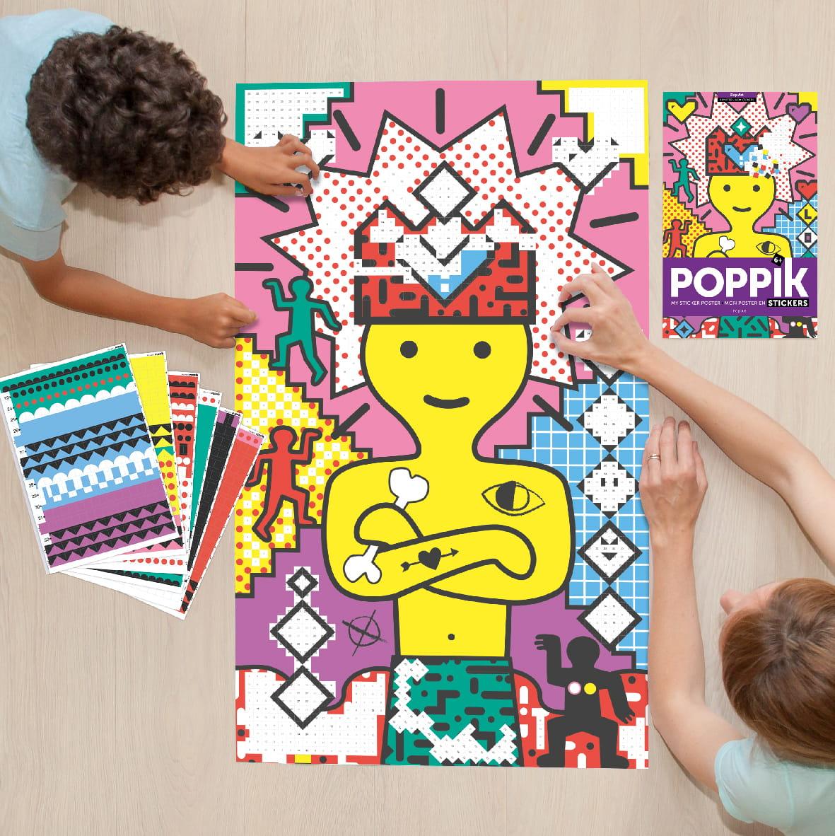 Poppik: plakat wyklejanka Pop Art - Noski Noski