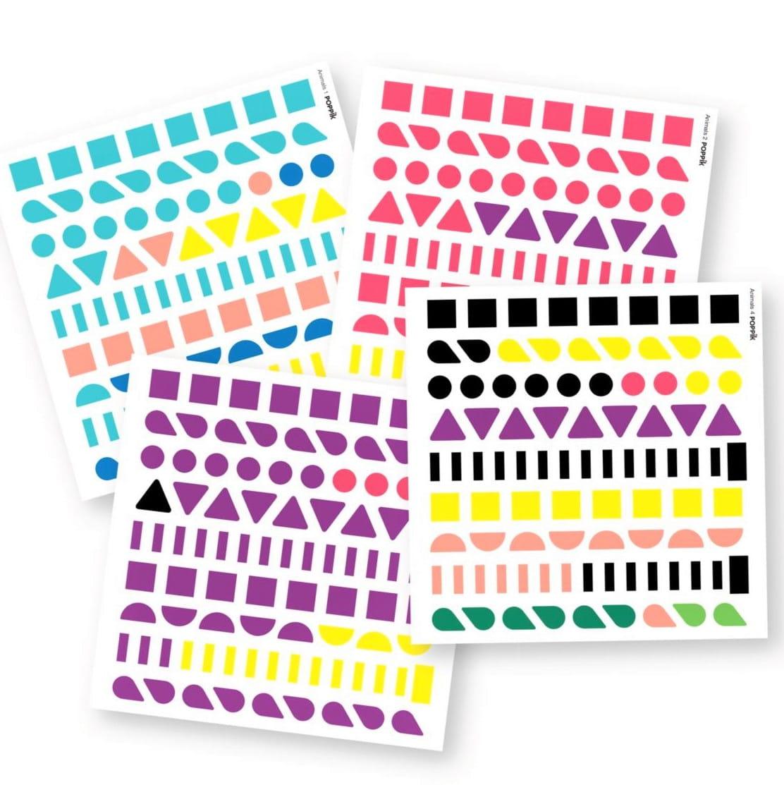Poppik: pocztówki wyklejanka pixel art zwierzęta My Sticker Cards Animals - Noski Noski