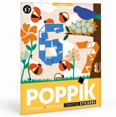 Poppik: wyklejanka cyferki 123 - Noski Noski