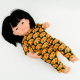 Przytullale: kombinezon w liski ubranko dla lalki Miniland - Noski Noski