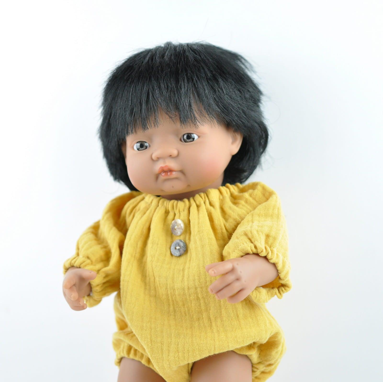 Przytullale: romper ubranko dla lalki Miniland - Noski Noski