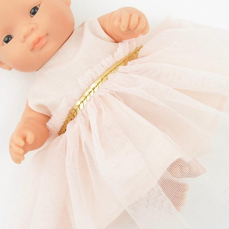 Przytullale: tiulowa sukienka ubranko dla mini lalki Miniland - Noski Noski