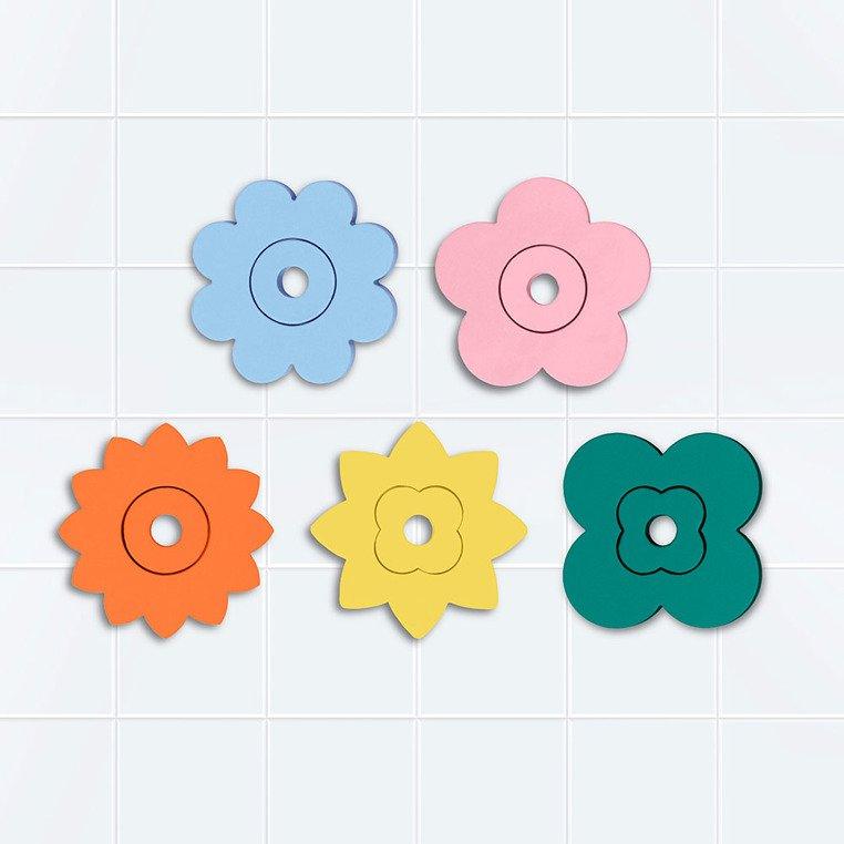 Quut: piankowe puzzle kąpielowe kwiatki Quutopia Flower Power - Noski Noski
