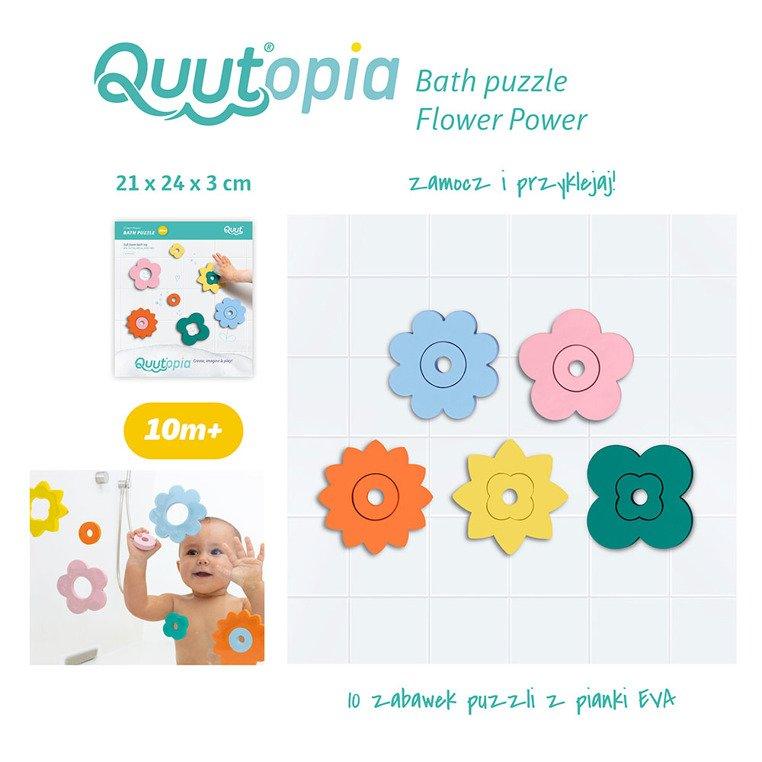 Quut: piankowe puzzle kąpielowe kwiatki Quutopia Flower Power - Noski Noski