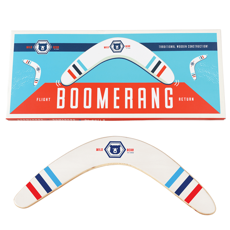 Rex London: drewniany bumerang Wild Bear Boomerang - Noski Noski