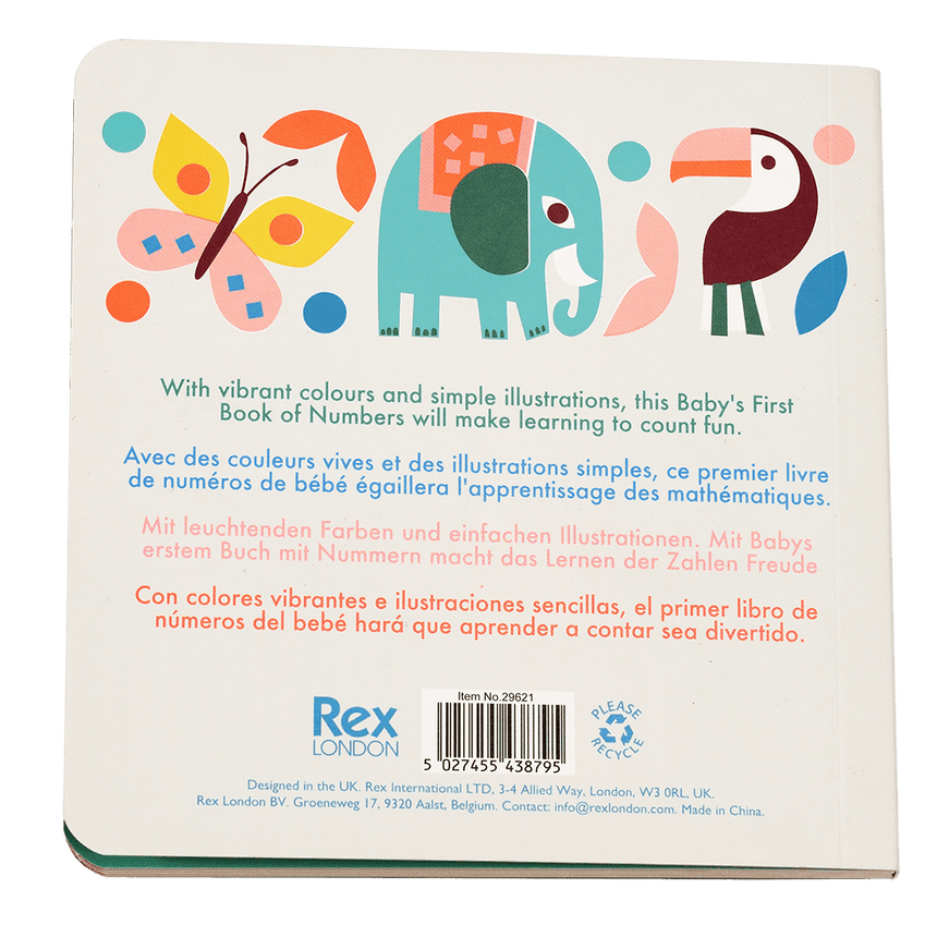 Rex London: pierwsza książka liczby Baby First Book Numbers - Noski Noski