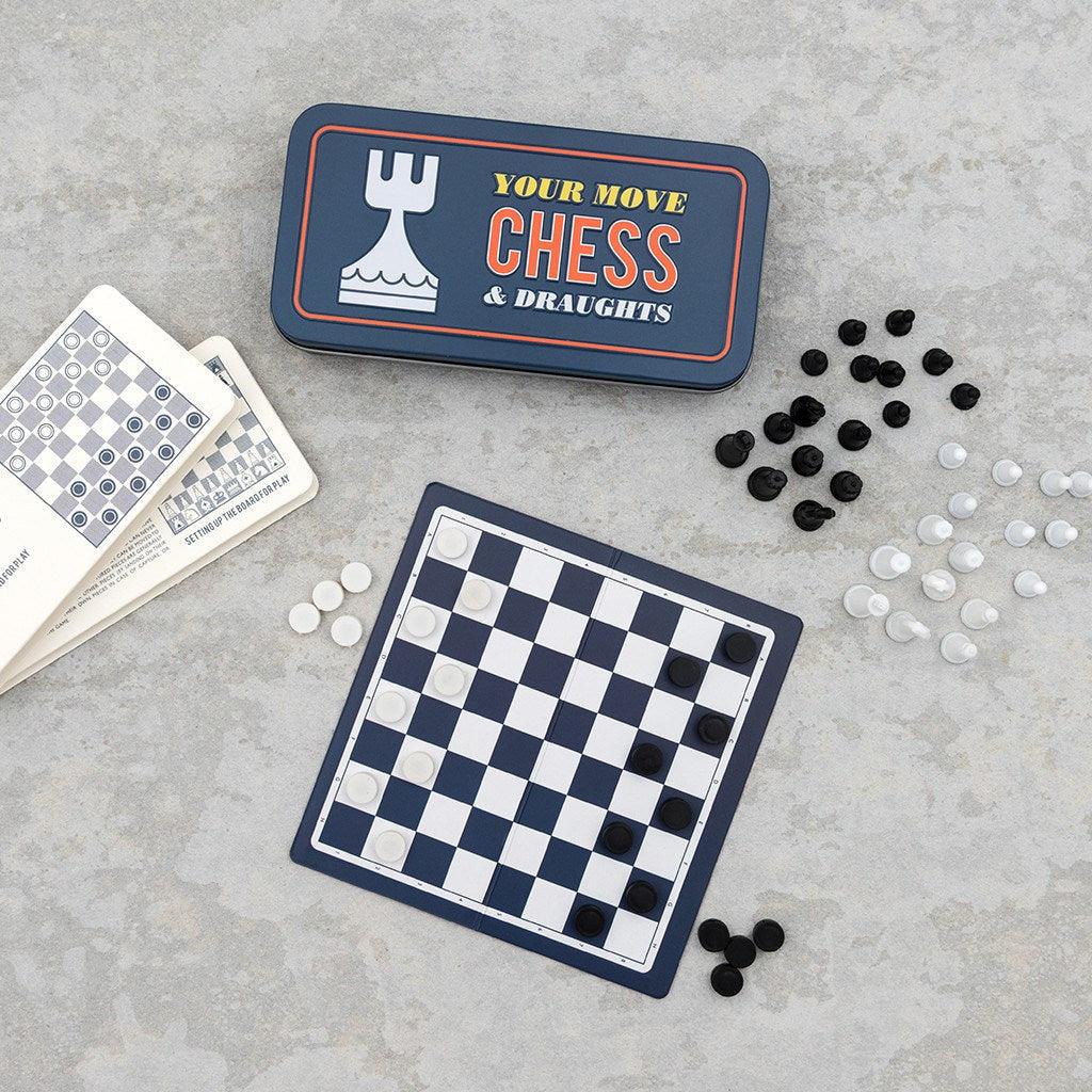 Rex London: podróżne szachy i warcaby Your Move Chess And Draughts Game - Noski Noski