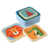 Rex London: pudełka na przekąski Colorful Creatures 3 szt. - Noski Noski
