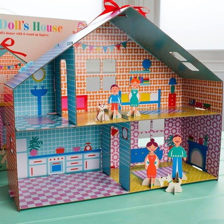 Rex London: tekturowy domek dla lalek Cardboard Doll's House - Noski Noski