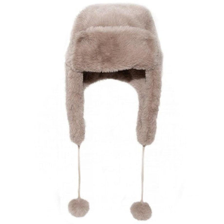 Rockahula Kids: futrzana czapka uszanka Teddy Fur Brown - Noski Noski