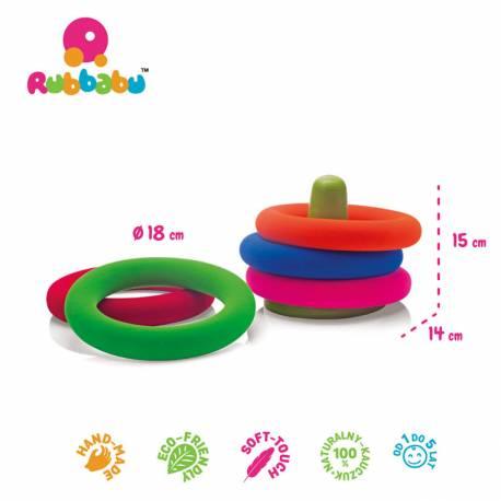 Rubbabu: sensoryczna gra obręcze Ring Toss Set - Noski Noski