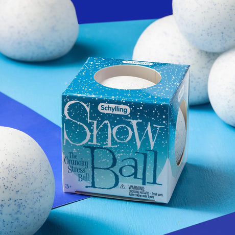 Śnieżka antystresowa Gniotek Schylling NeeDoh Snow Ball Crunch z chrupiącymi drobinkami dla dzieci i dorosłych