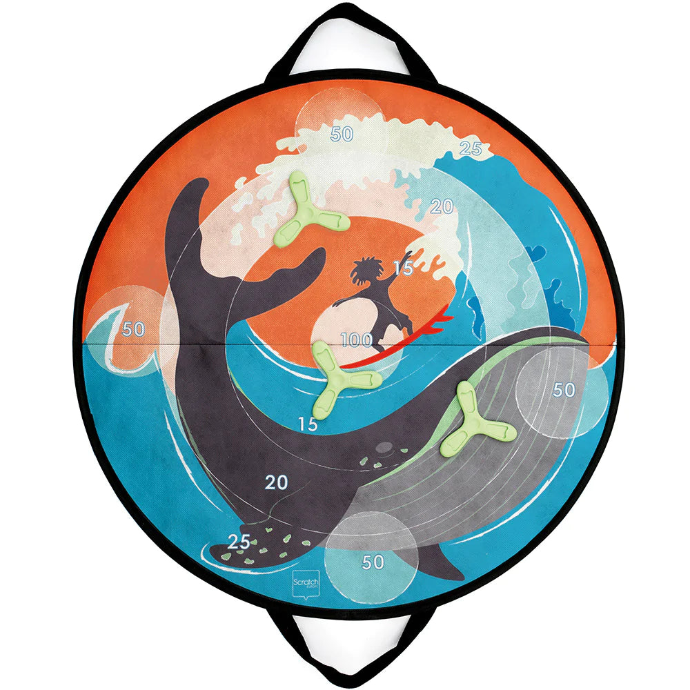 Scratch: tarcza z magnetycznymi rzutkami ocean Disker Game - Noski Noski