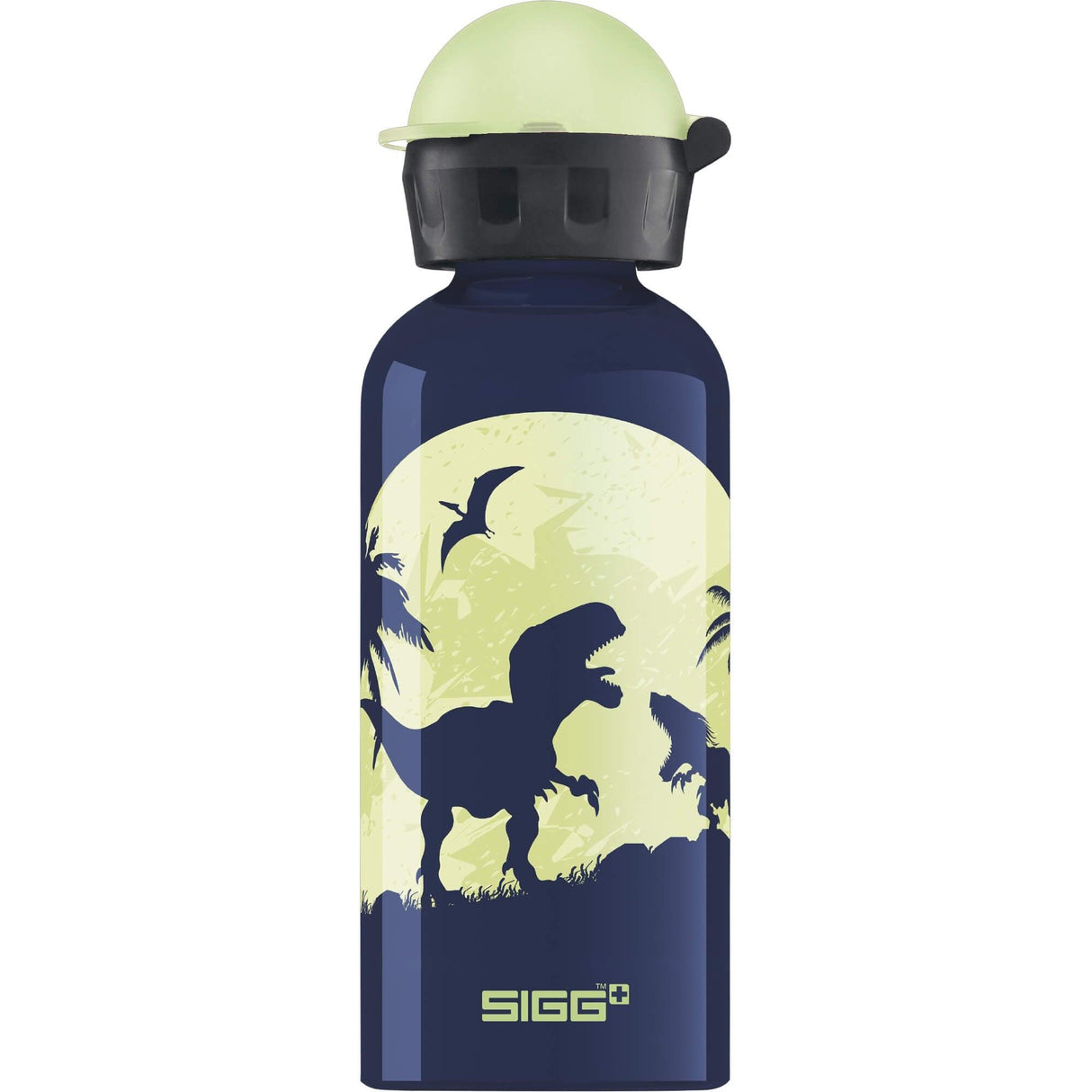 Sigg: butelka aluminiowa świecąca w ciemności Glow Moon Dinos KBT 0,4 l - Noski Noski